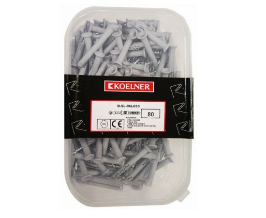 Dowel - countersunk nail Koelner 80 pcs 6x50 mm B-SL-06L050 box