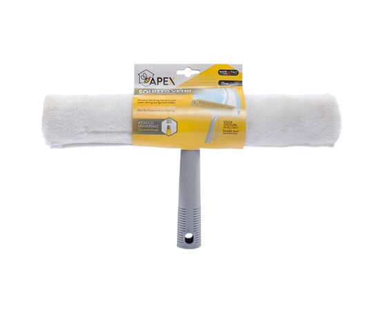 Glass cleaning device with microfiber cloth and rubber Apex 23322 35cm