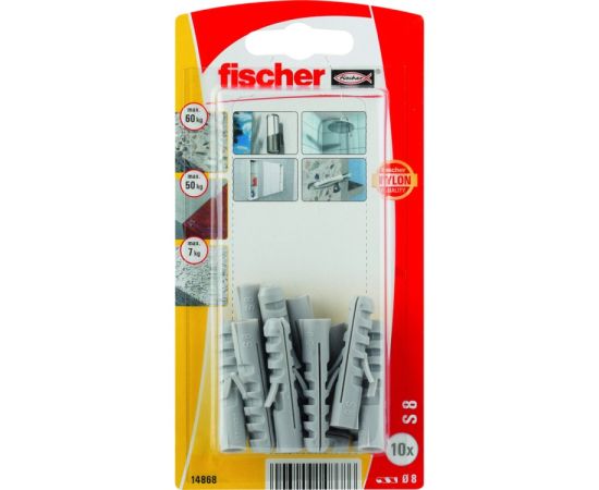 Распорный дюбель Fischer S8 10 шт.