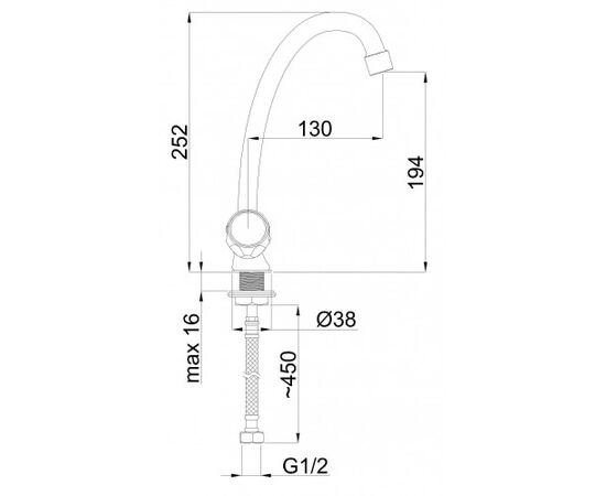 Kitchen faucet Rubineta Globo R-8