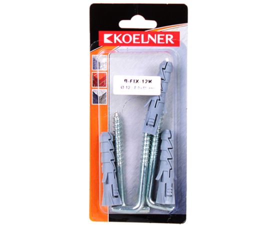 დიუბელი Koelner 3 ც B-FIX12K 8x65mm ბლისტი