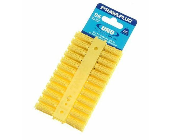 დიუბელი უნივერსალური Clips RawlPlug 96 ც Yellow 5 მმ SINGLES R-U1-YEL-96-C