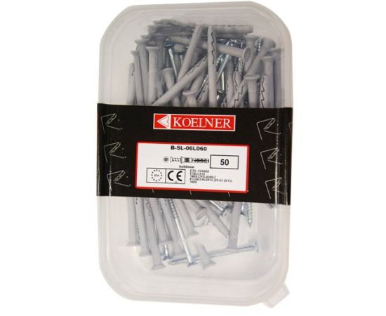 Dowel - countersunk nail Koelner 50 pcs 6x60 mm B-SL-06L060 box