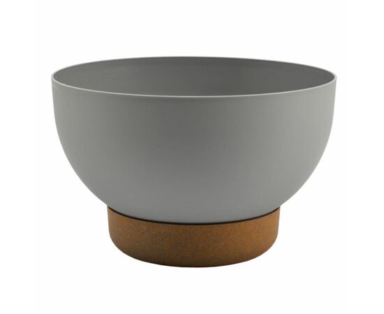 Flower pot with stand FORM PLASTIC Bowl Satina  Eco 30 platinum