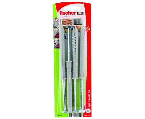 ჩარჩოს დიუბელი Fischer FUR SS 10x100 4 ც.