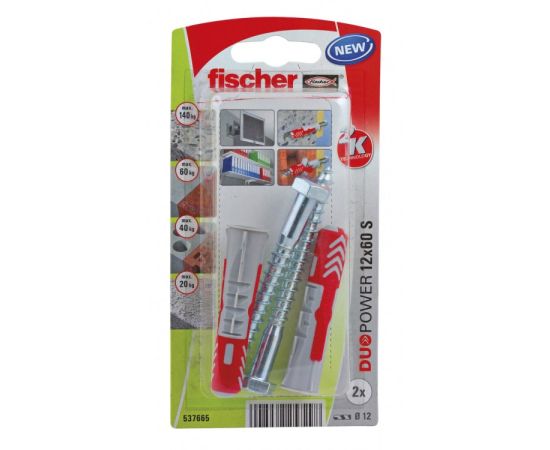 Dowel Fischer Duopower 12x60 S 2 pcs 537665