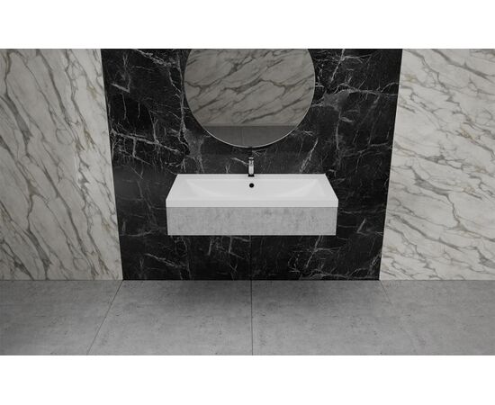 Washbasin artificial stone built-in  VAYER CITIZEN Crater 60x47cm