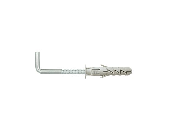 Universal dowel UNIPLUG Koelner 5x25 mm with straight hook 4 pcs B-UNIFIX-05K blist