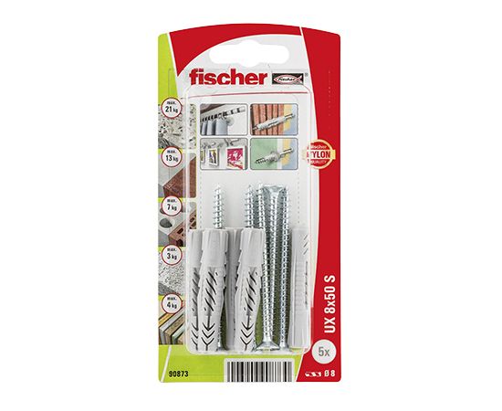 Dowel universal Fischer UX8x50 S 5 pcs 90873