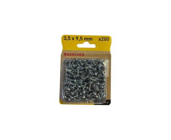 Screw with drill phosphated with cylinder head galvanized Koelner 200 pcs B-WS-3595OC