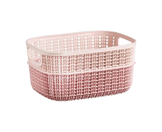 Plastic basket with knitted ornament Irak Plastik FLEXY SP-160 3.5 l