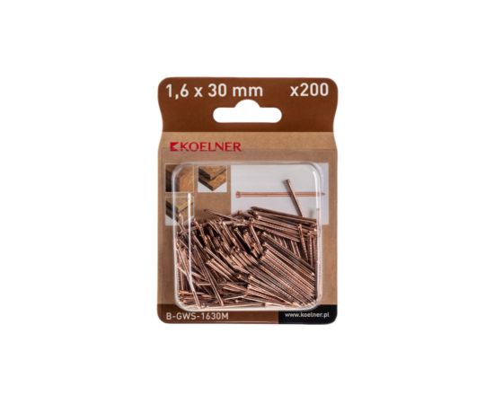 Nails Koelner B-GWS-1630M 1,6X30 mm 200 pcs