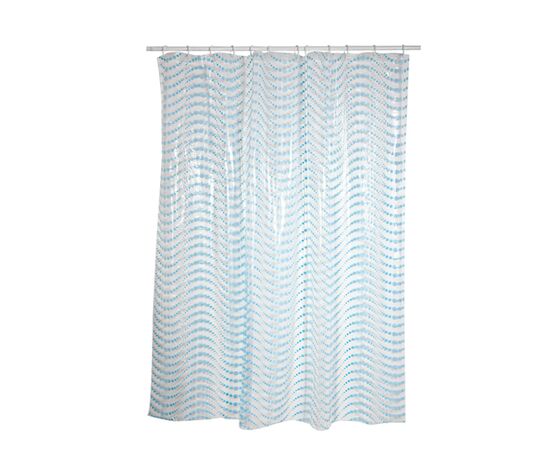 Shower curtain MSV Algae Blue 180x200 cm