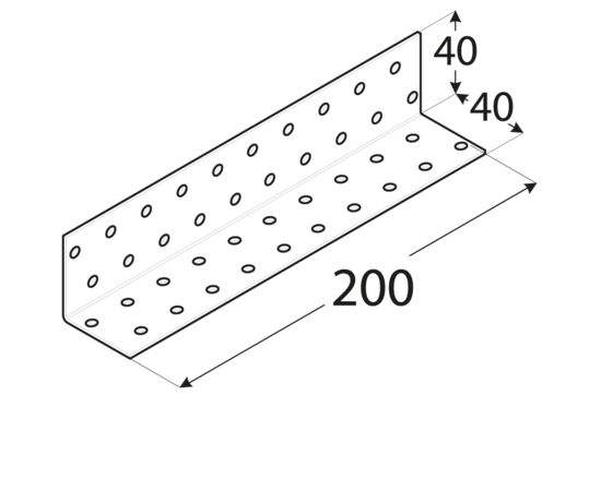 Perforated corner KM15 Domax 4115