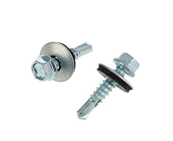 Self-tapping screw for roof with a drill Tech-Krep КР ZP 4.8x35 mm 4 pcs