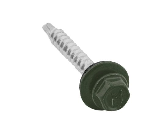 Self-tapping screws with drill Koelner 4,8x35 for wood with EPDM washer RAL color 20 pcs B-OD-48035T