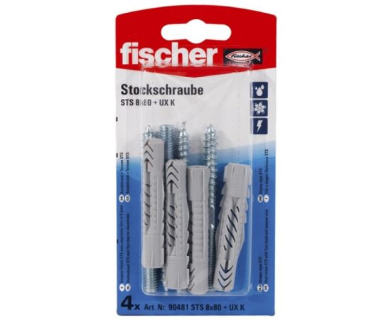 Plumbing threaded rod Fischer STS 8х80+UX K 4 pcs 90481