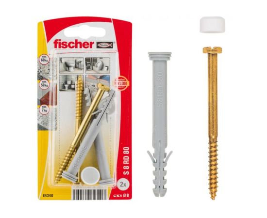 WC pan fixing kit Fischer S8RD 80 2 pcs 84340