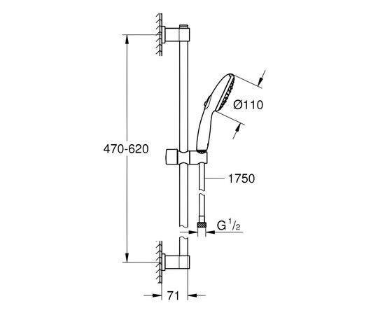 Душевой комплект Grohe 26032001