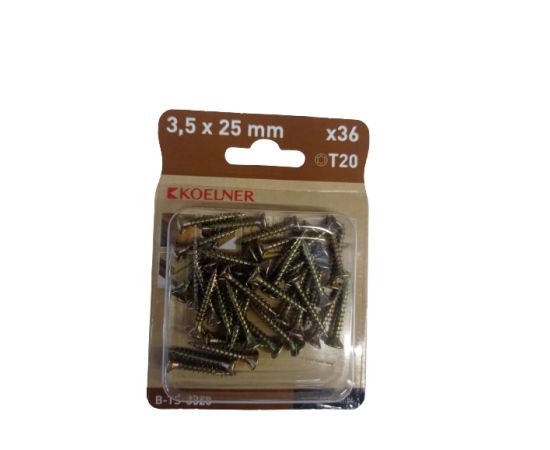 Hardwood screw Koelner 3.5x25 mm 36 pcs B-TS-3525 blist