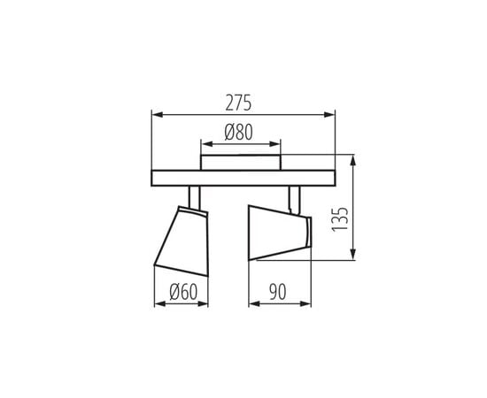 Cветильник спотовый Kanlux ENALI EL-2I W 28762 GU10 2x MAX 35W