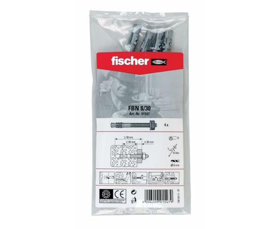 ანკერი Fischer FBN II B 8/30 4 ც.