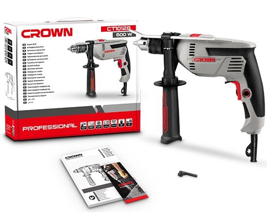 Impact drill Crown CT10128 600W