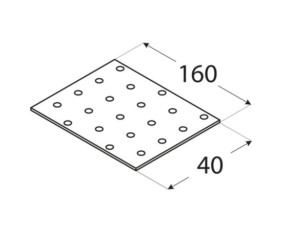 Пластина перфорированная PP4 Domax 4404