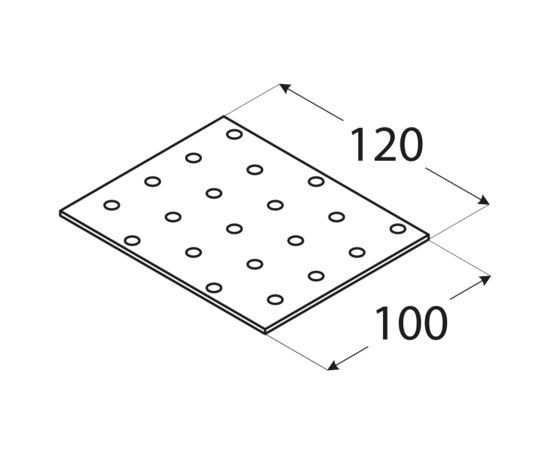 Пластина перфорированная PP31 Domax 4431