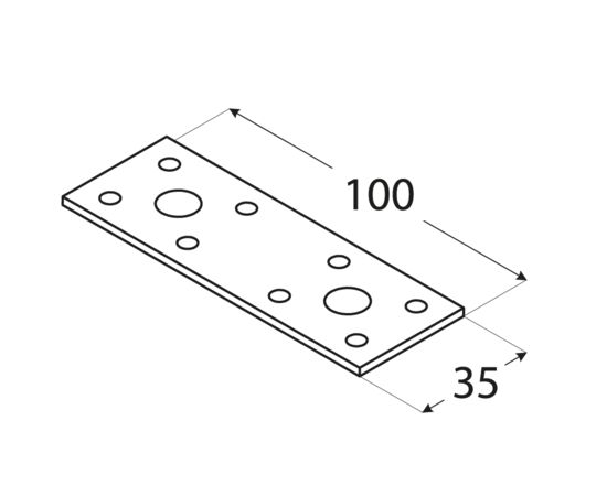 Соединитель плоский LP1 Domax 4471