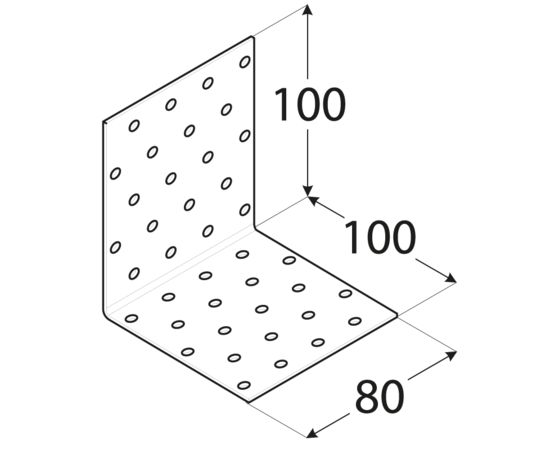 Perforated corner KM12 Domax 4112
