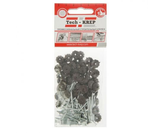 Nail with decorative cap Tech-Krep 80 pcs dark brown