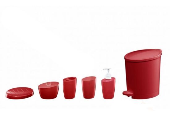 Bathroom set Bisk POP' SET 6pcs RED