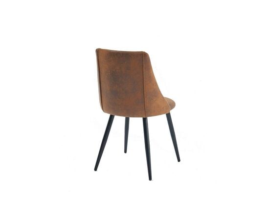 Стул замшевое SMEG SUEDE BROWN коричневая 50.5x54.5x82.5 см