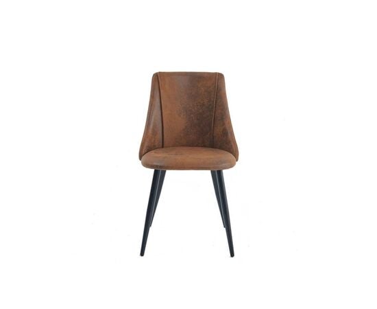 Стул замшевое SMEG SUEDE BROWN коричневая 50.5x54.5x82.5 см