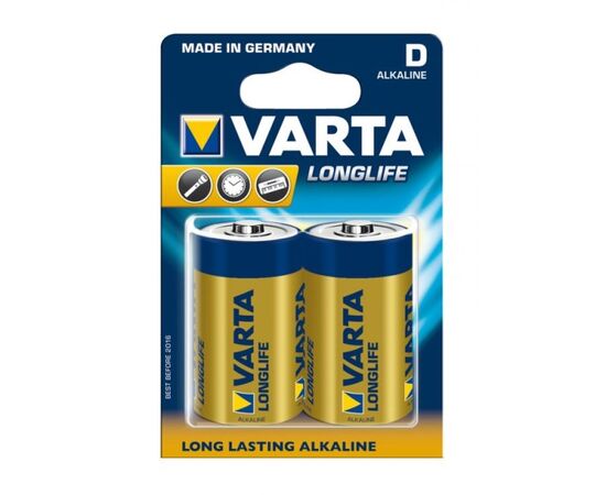 Battery VARTA Alkaline Long Life D 1.5 V 2 pcs