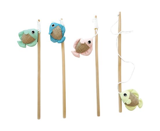 Cat toy fish on a stick M-Pets