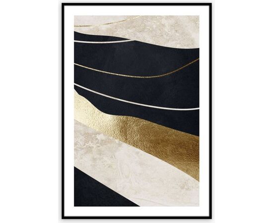 Картина в рамке Styler Black&Gold II AB109 50X70 см