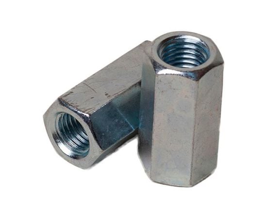 Galvanized connecting nut Tech-Krep DIN6334 M12 mm 2 pcs (112280)