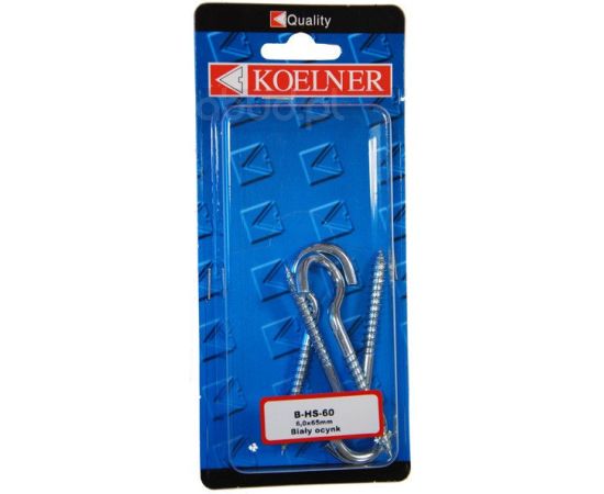 Ceiling anchor with hook Koelner M6X65 mm 4 pcs B-HS-60