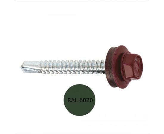 Self-tapping screw Wkret-met for roofing WF-48035- RAL 6020 250 pcs