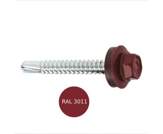 Self-tapping screw Wkret-met for roofing WF-48025-RAL 3011 250 pcs