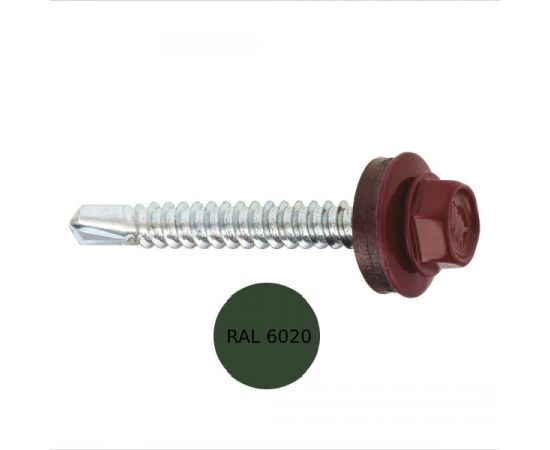 Self-tapping screw Wkret-met for roofing WF-48025- RAL 6020 250 pcs