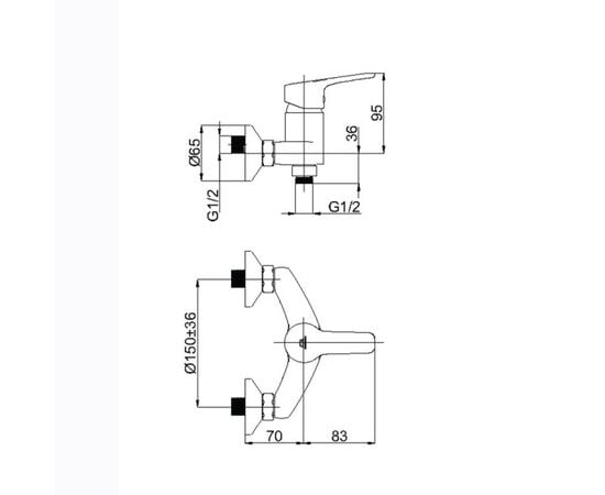 შემრევი RUBINETA Uno-12/K (N20D01)