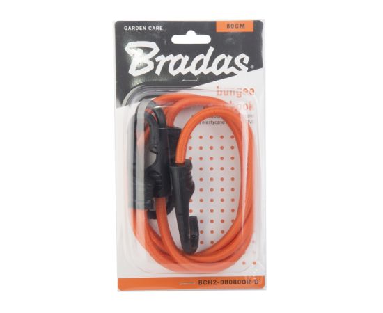 Rubber cord with hooks Bradas BCH2-08080OR-B 0.8x80 cm 2 pcs