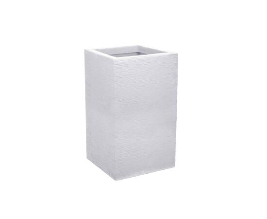 Plastic pot EDA Plastiques CARRE HAUT GRAPHIT'UP 29,5x29,5x49,5cm 36L