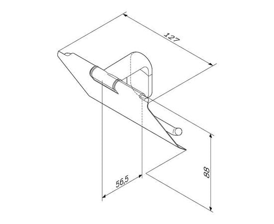 Toilet paper holder with lid AM.PM X-Joy Black Matt A8434122