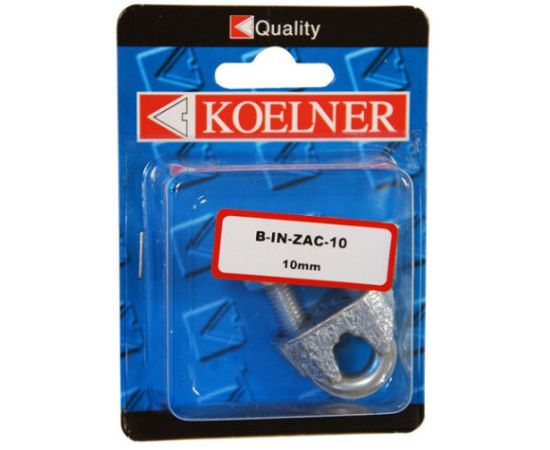 Cable clamp galvanized Koelner 10 mm 1 pc B-IN-ZAC-10