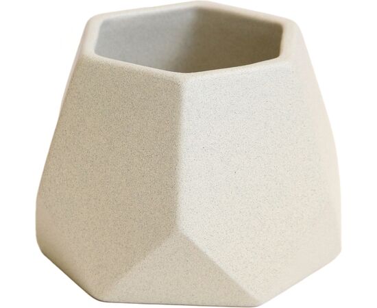 Pot ceramic for succulents Oriana №2 0.35 l beige