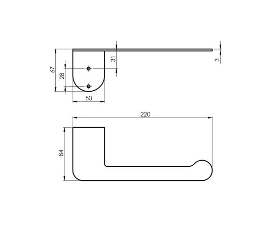 Bathroom accessories set Alto